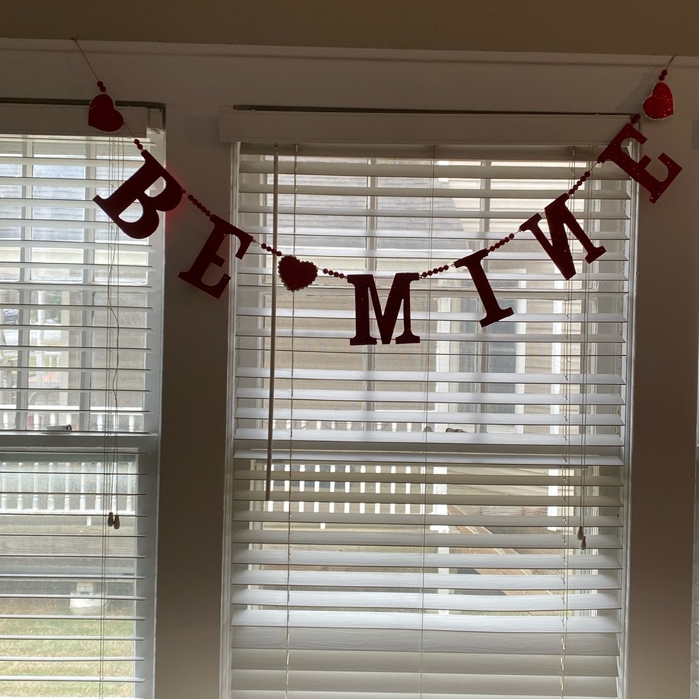 Pottery Barns Kids Valentine's Day Be Mine Garland Smoke Free Home